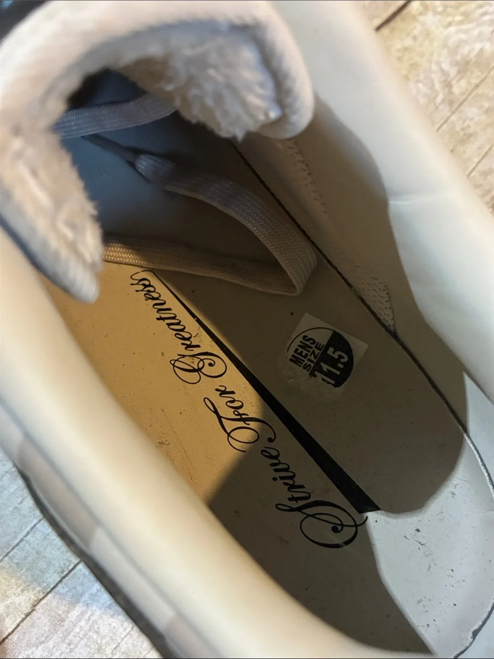LeBron James Strive for Greatness Nike Air Force 1 Low - Gray with Black Swoosh